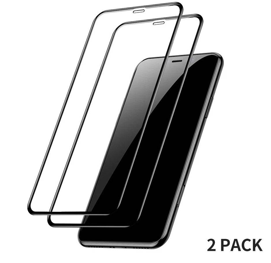 2 PACK-0.3mm Full Coverage Tempered Glass Screen Protector For iPhone