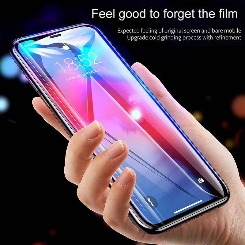 2 PACK-0.3mm Full Coverage Tempered Glass Screen Protector For iPhone