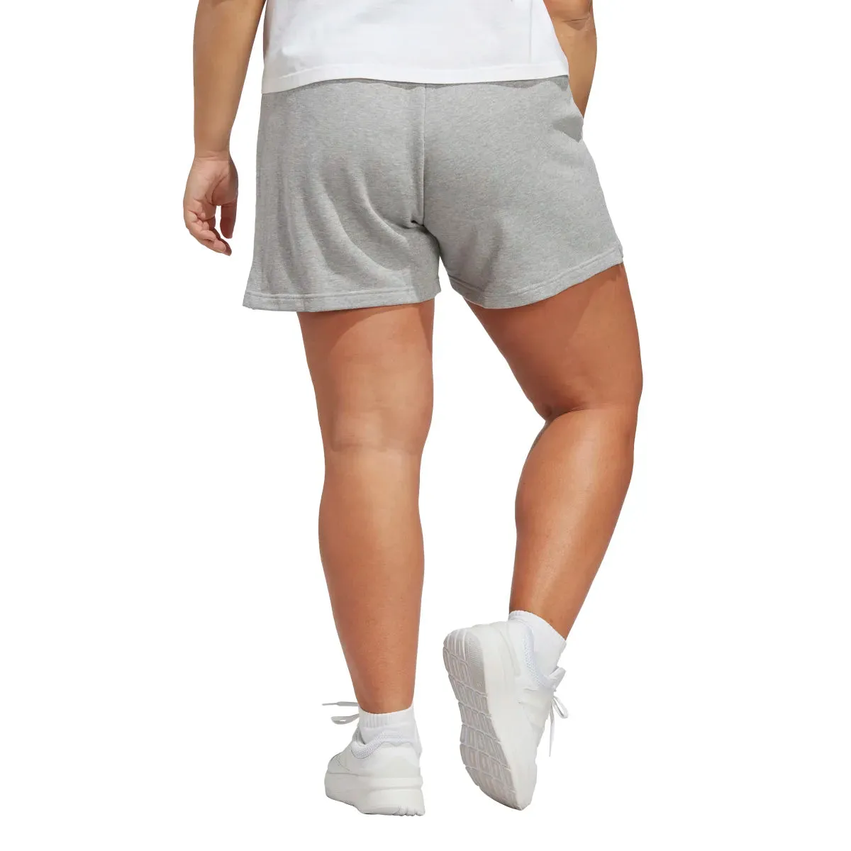 adidas Women's Essentials Linear French Terry Shorts (Plus Size)