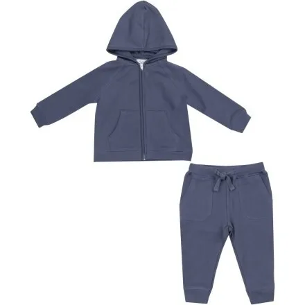 Angel Dear Footballs Inky Blue French Terry Hoodie & Jogger, Blue