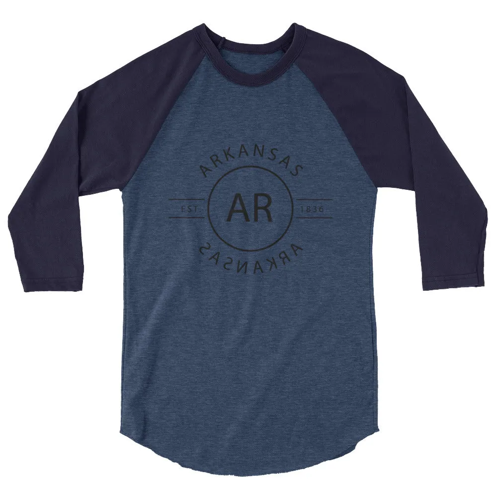 Arkansas - 3/4 Sleeve Raglan Shirt - Reflections