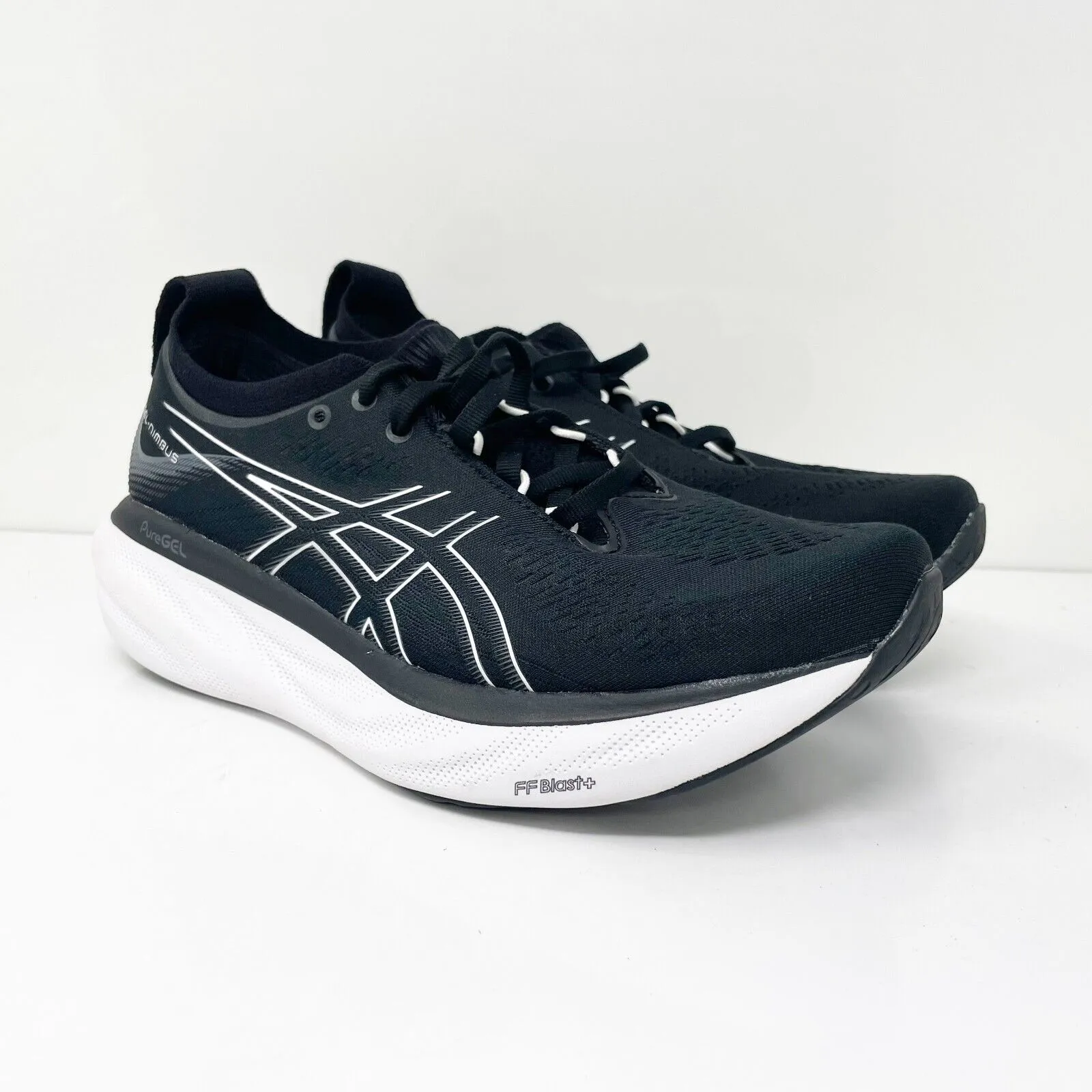 Asics Womens Gel Nimbus 25 1012B356 Black Running Shoes Sneakers Size 8