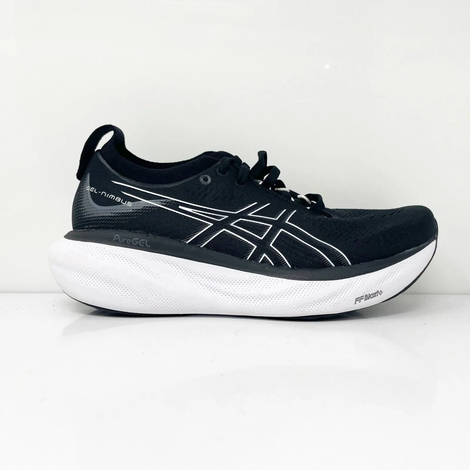 Asics Womens Gel Nimbus 25 1012B356 Black Running Shoes Sneakers Size 8