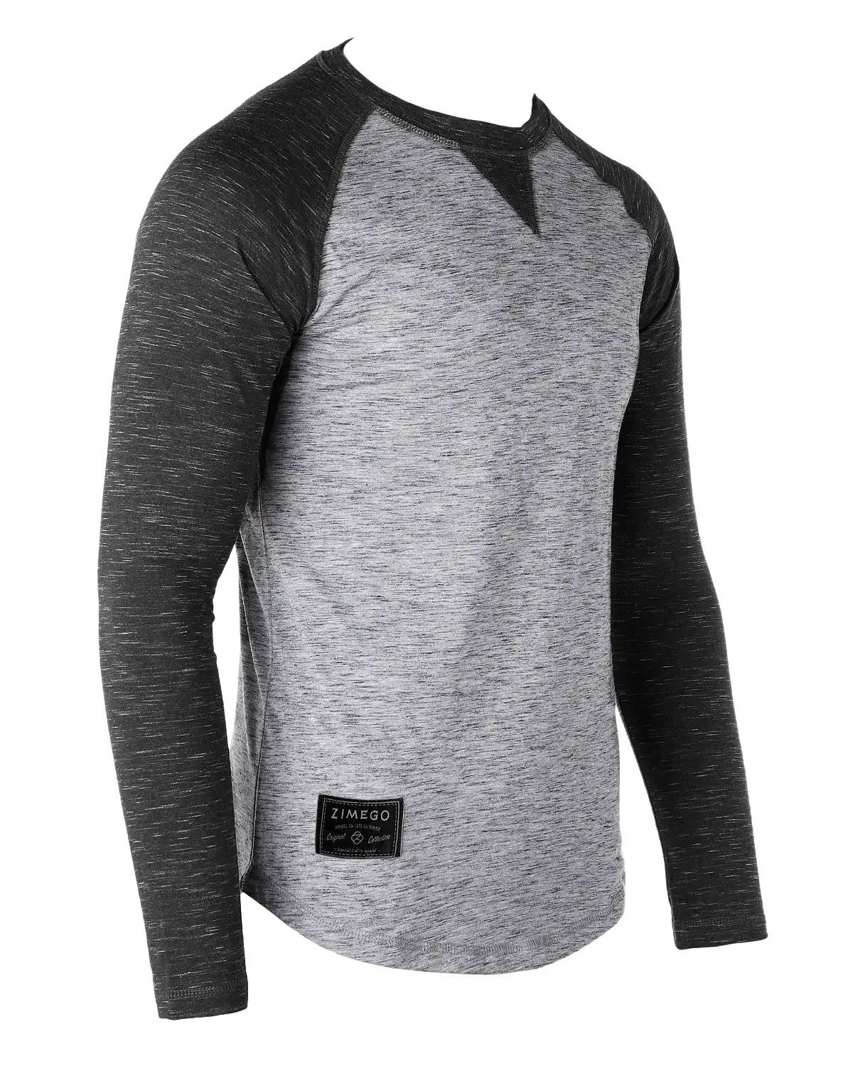 Athletic Fit Baseball Retro Contrast Long Sleeve Raglan T-Shirt