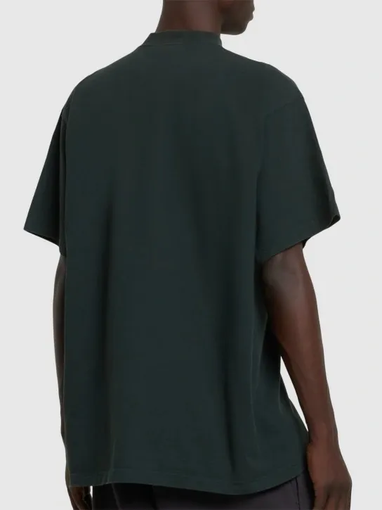 BALENCIAGA  |Crew Neck Plain Cotton Short Sleeves Logo Luxury