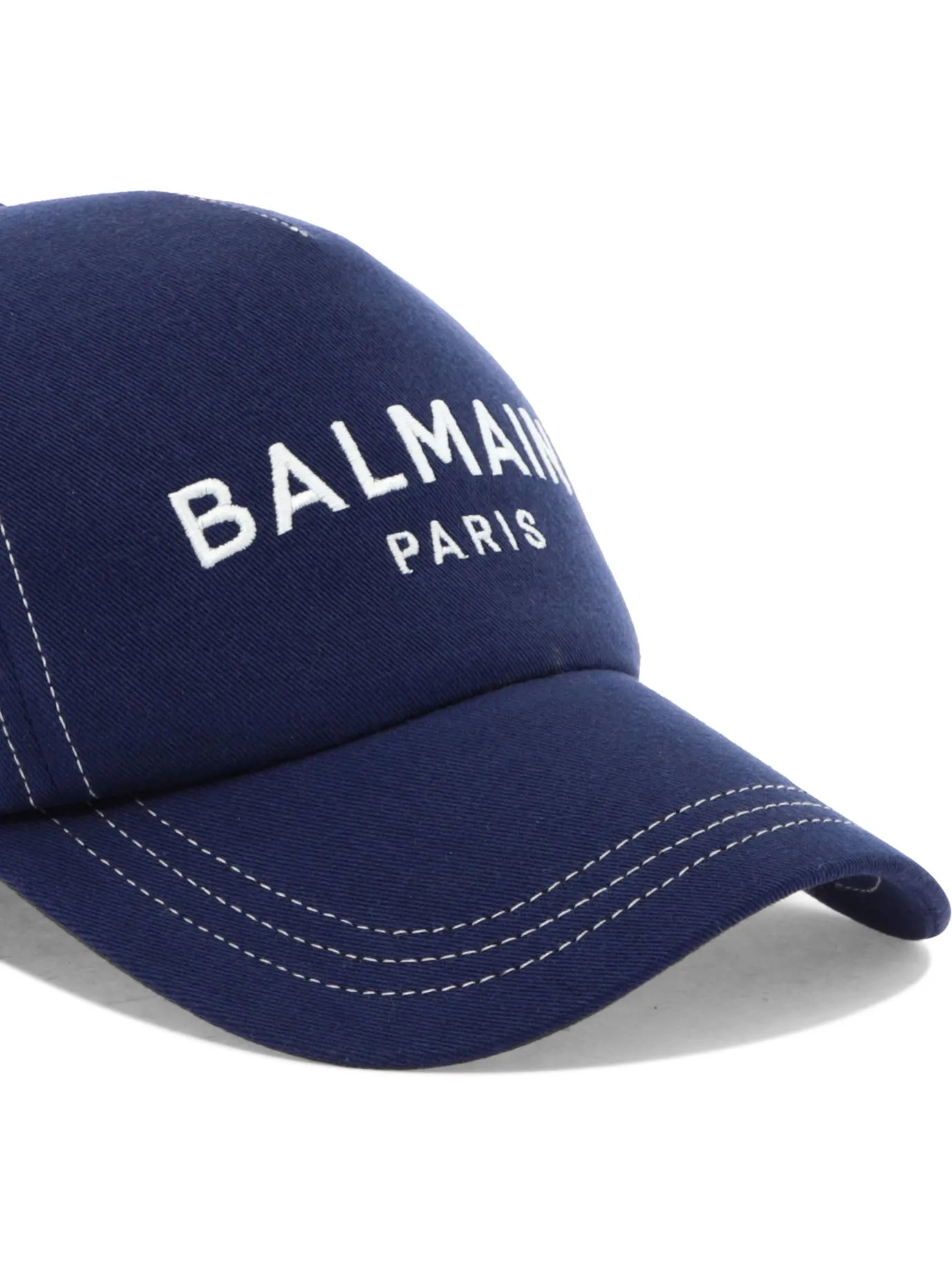 Balmain Logo Embroidered Baseball Cap