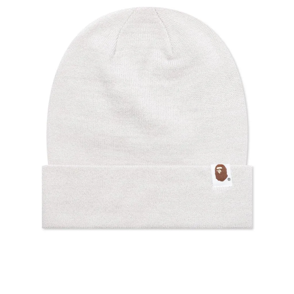 Bape Patch Knit Cap - Gray