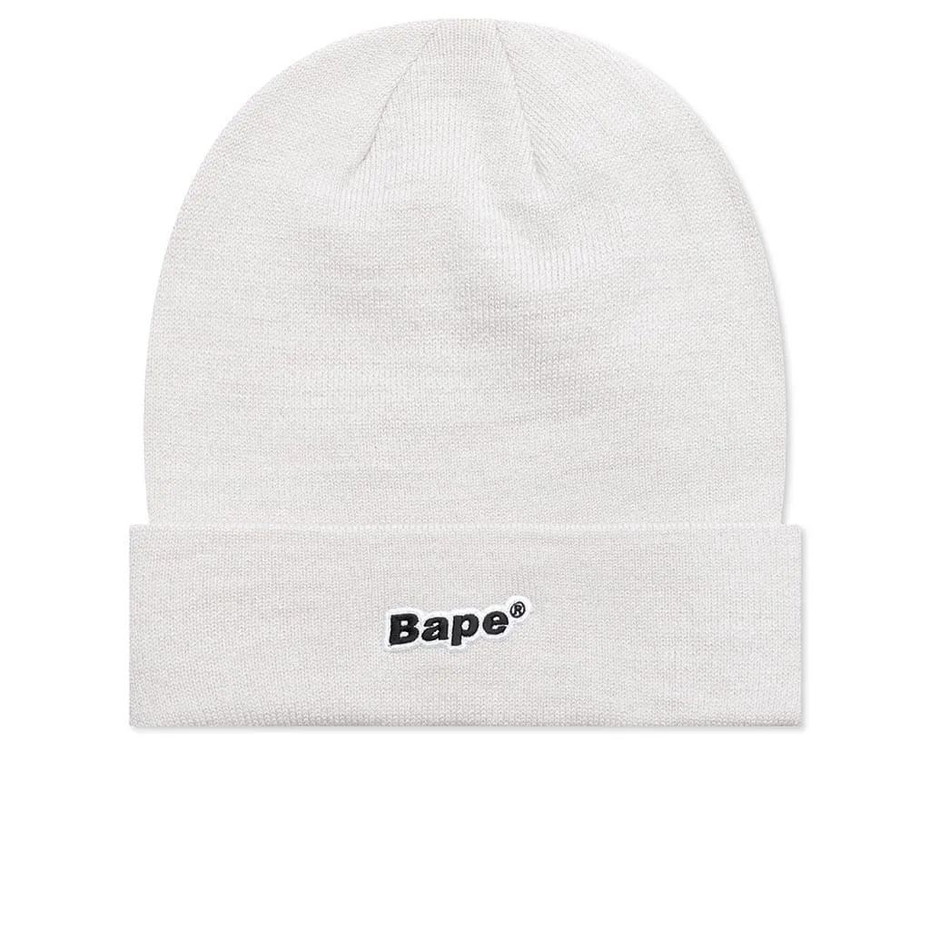 Bape Patch Knit Cap - Gray