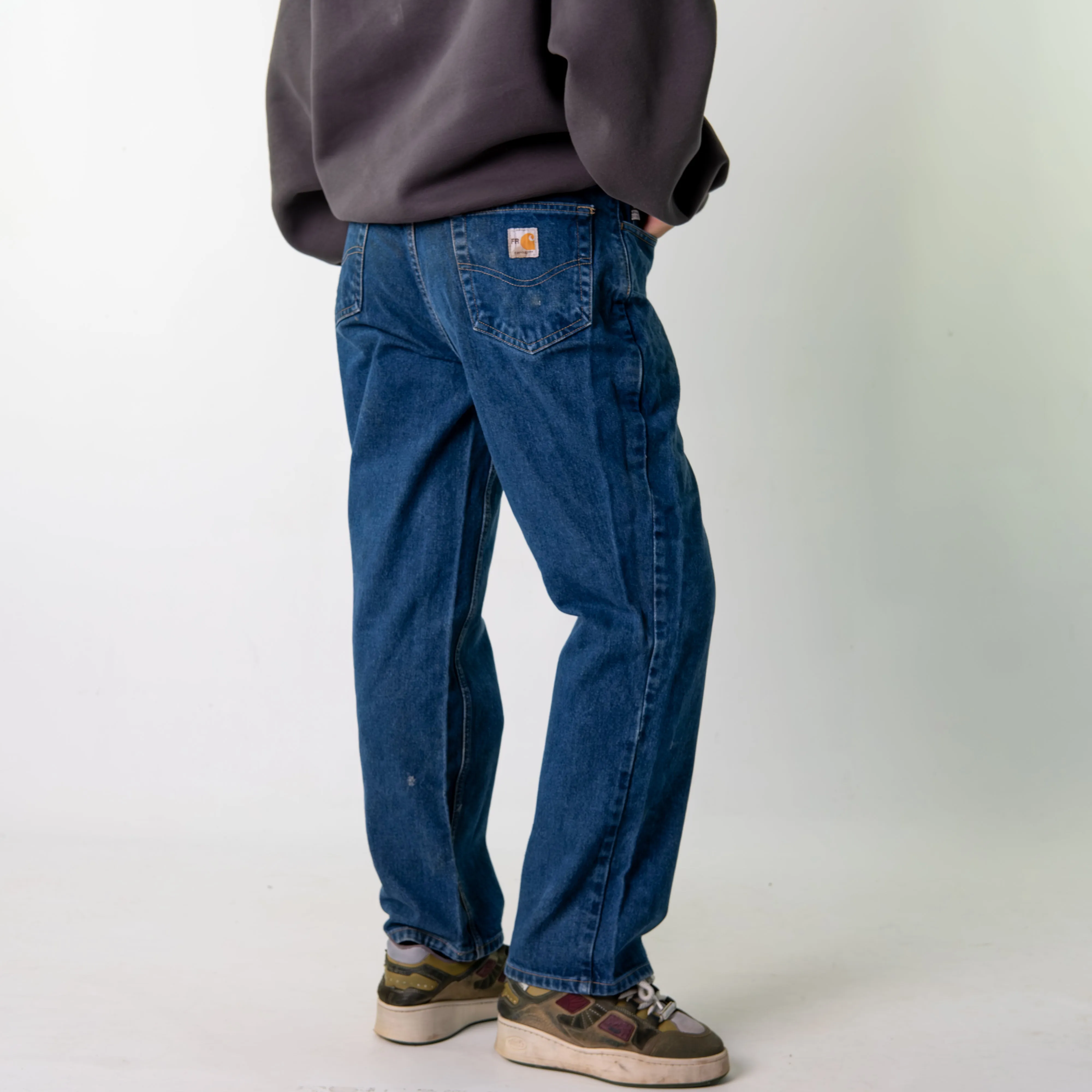 Blue Denim 90s Carhartt  Cargo Skater Trousers Pants Jeans (32x30)