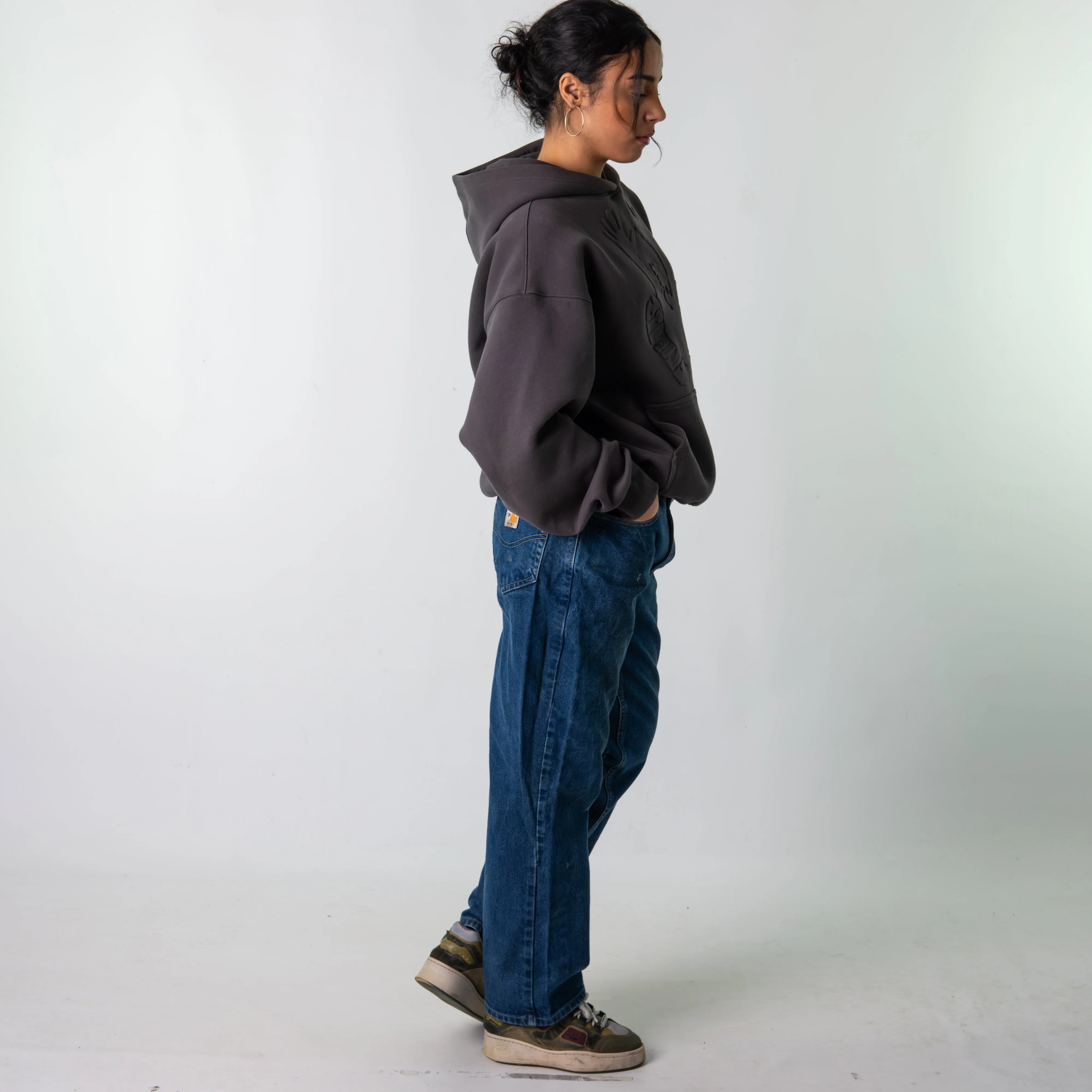 Blue Denim 90s Carhartt  Cargo Skater Trousers Pants Jeans (32x30)