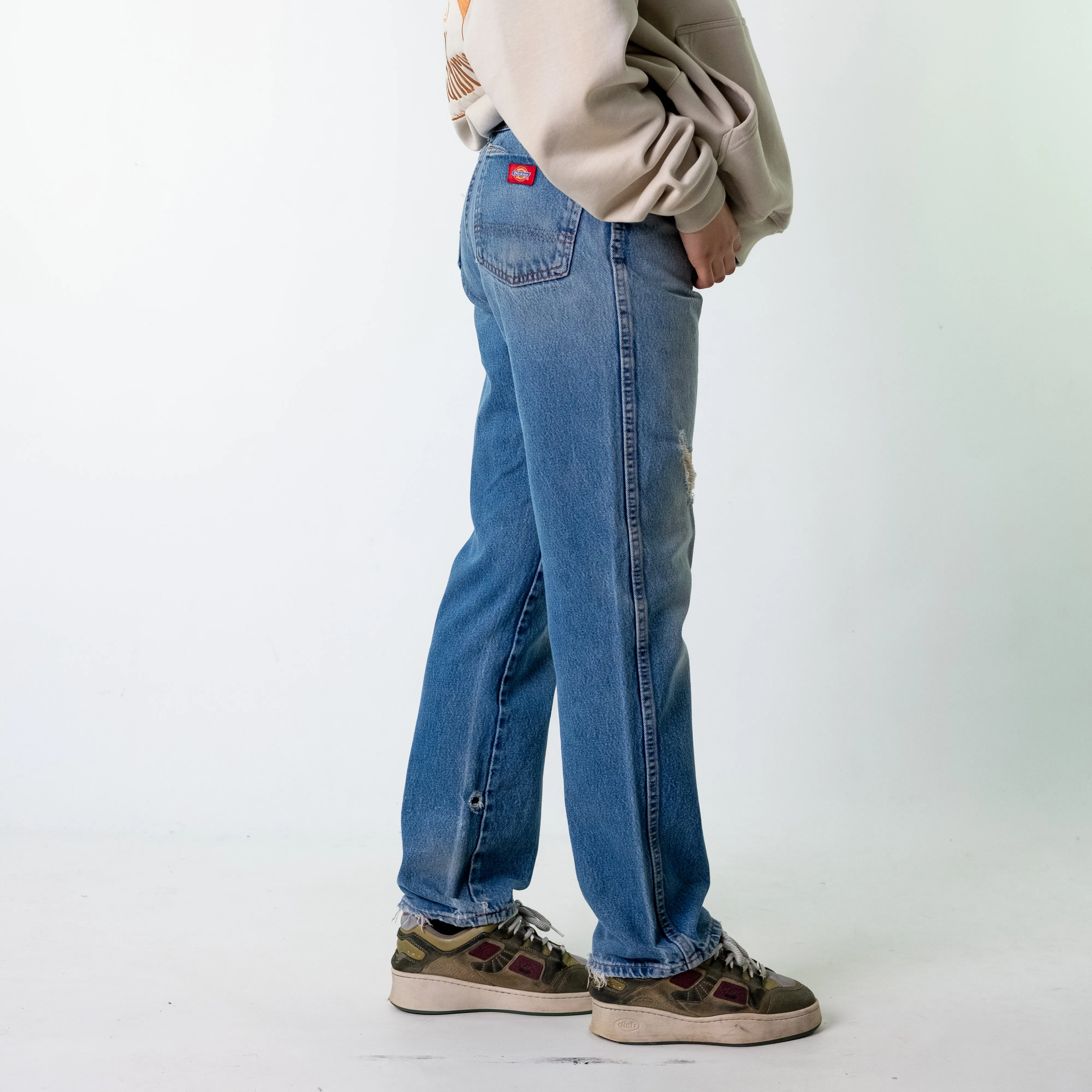 Blue Denim 90s Dickies  Cargo Skater Trousers Pants Jeans (33x32)