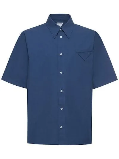 BOTTEGA VENETA  |Street Style Plain Cotton Short Sleeves Shirts