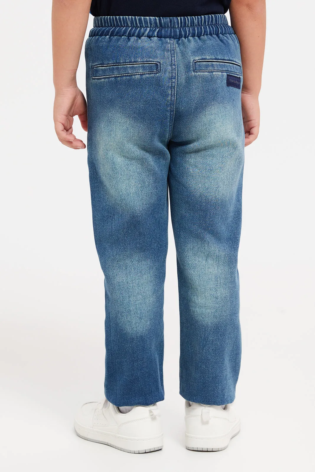 Boys Blue Loose Fit Jogger Jeans