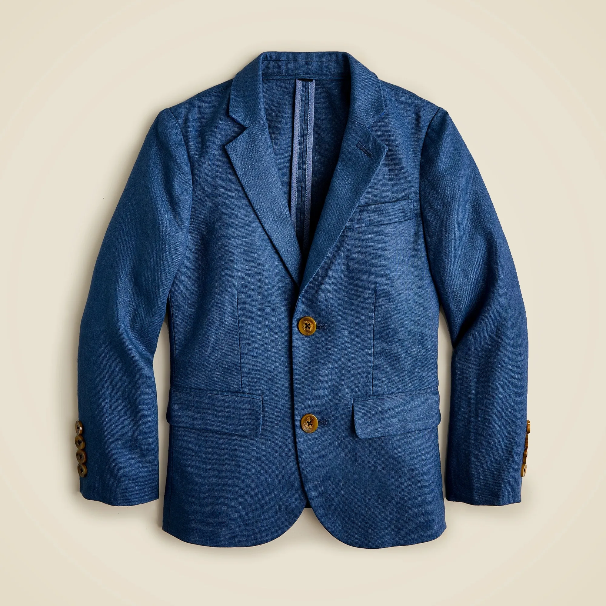 Boys' Ludlow unstructured suit jacket in linen