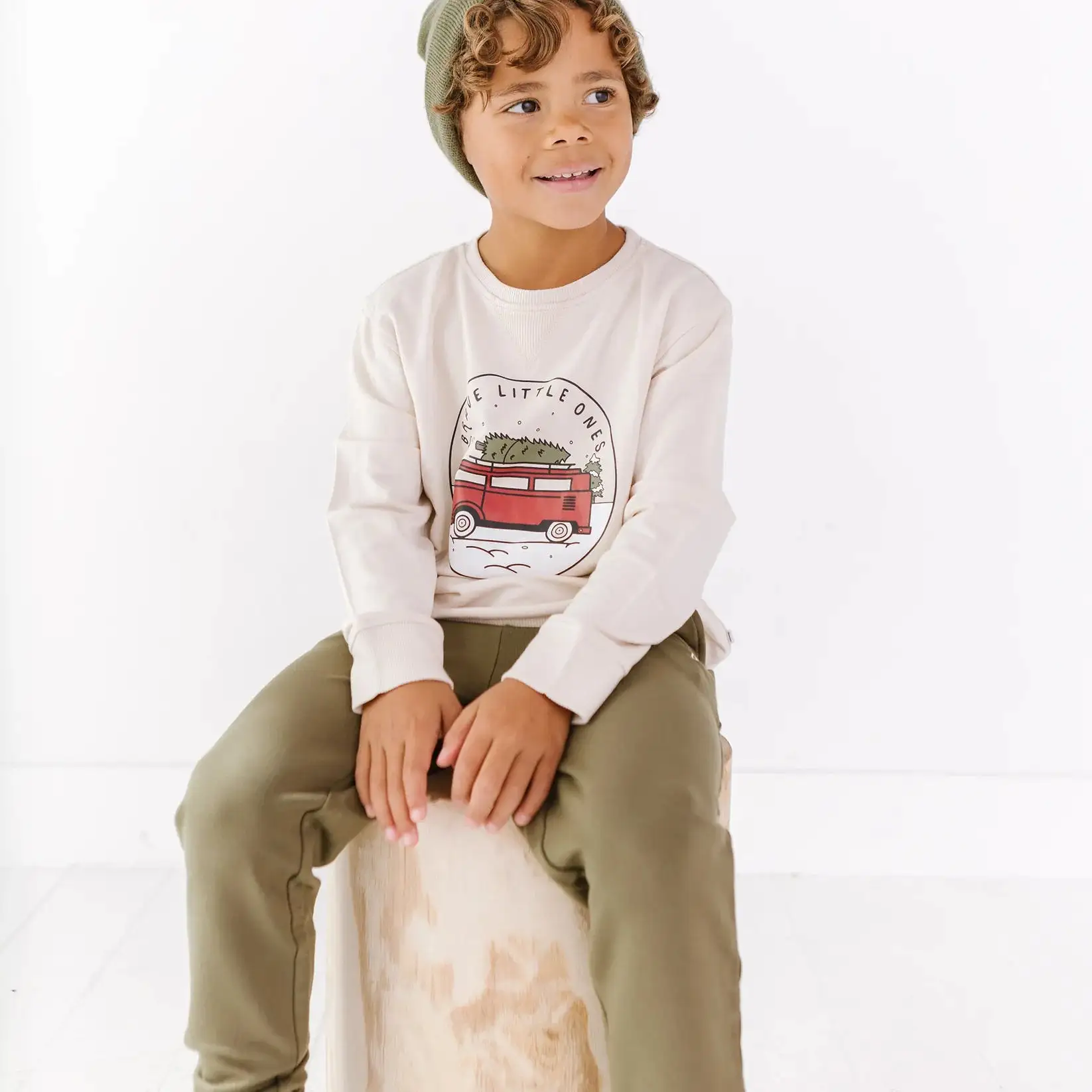 Brave Little Ones - VW Red French Terry Pullover