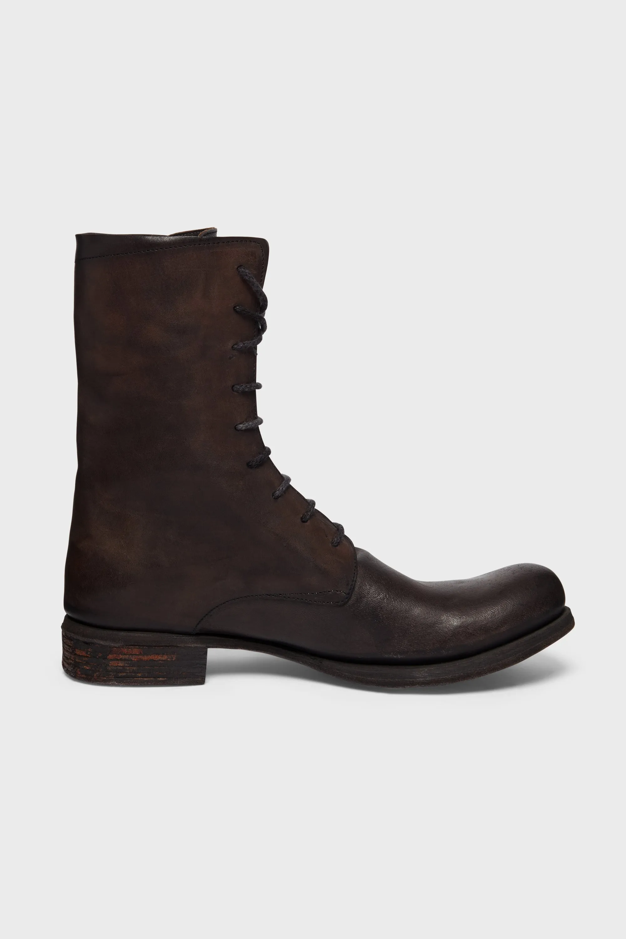 BROWN HORSE LACEUP BOOTS