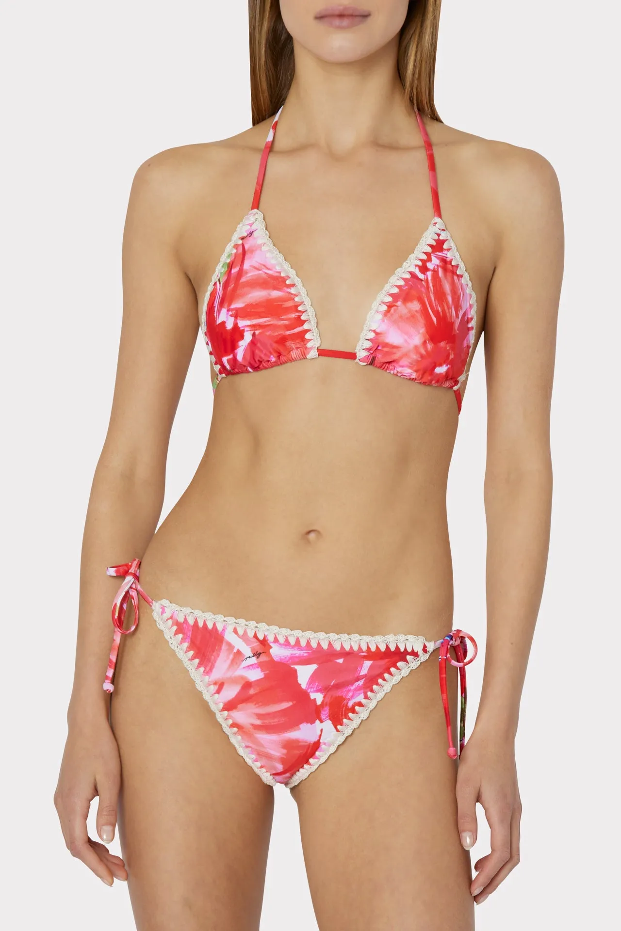 Brushstroke Floral Mika Bikini Bottom