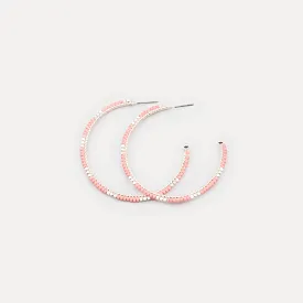 Caracol Hoops With Mini Colored Glass - 2541