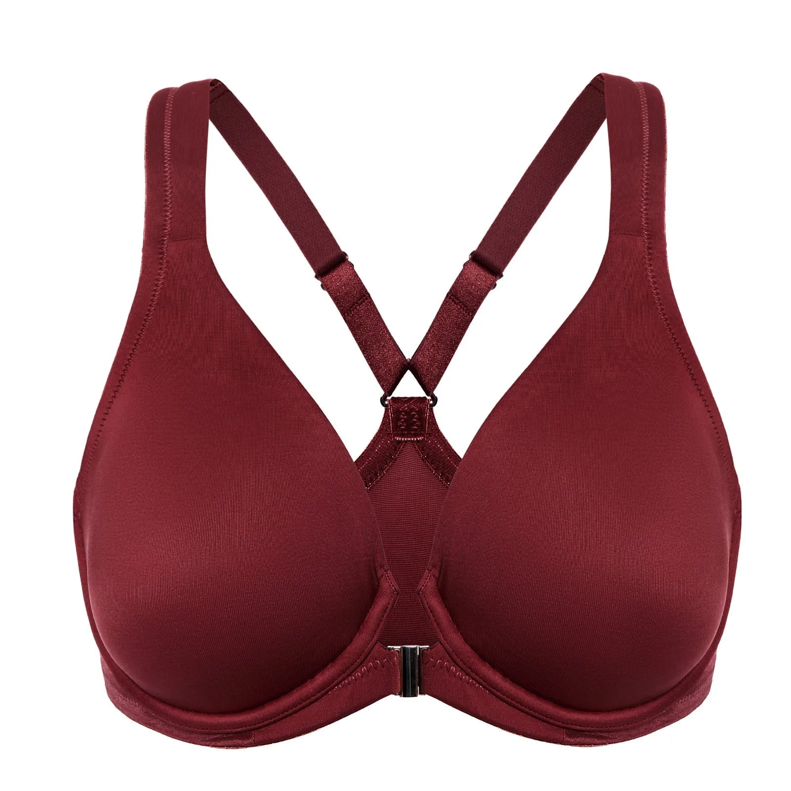 Chocolate Underwire Full Coverage Racerback Strap Bra for Women