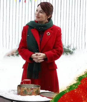 Christmas Keepsake Opal Red Coat| Elisa James Coat