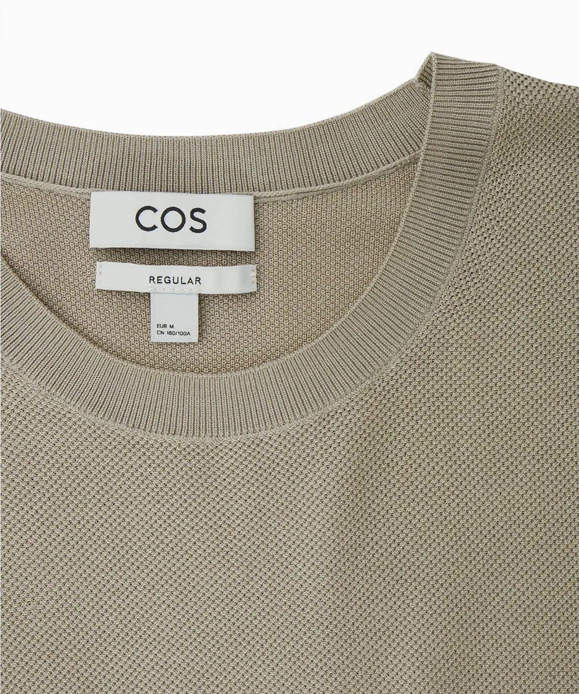 COS  |Crew Neck Silk Plain Cotton Short Sleeves Crew Neck T-Shirts