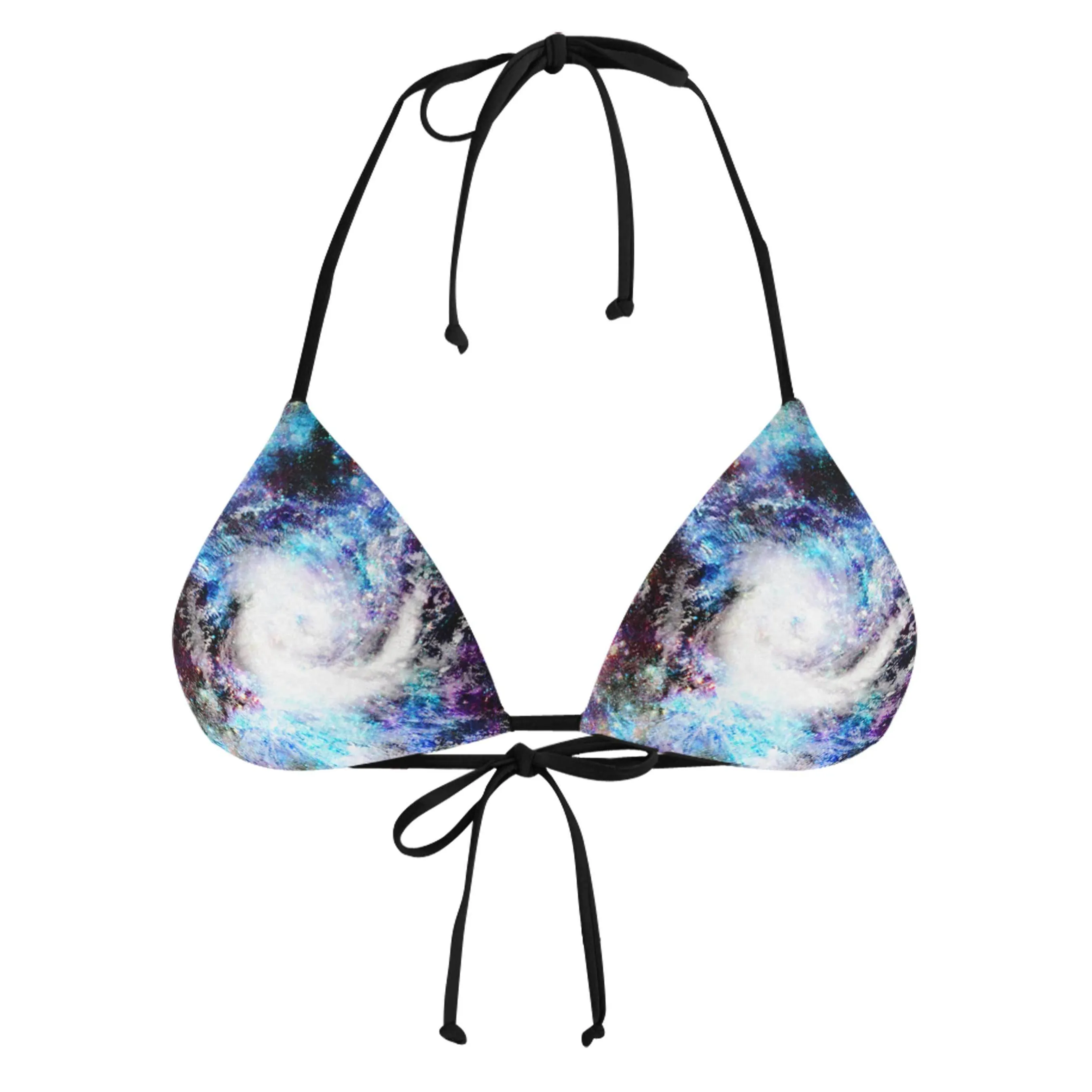 CYCLONE BLACK STRING BIKINI TOP