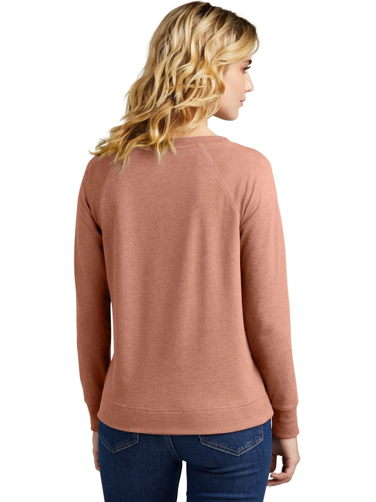 District Ladies Featherweight French Terry Long Sleeve Crewneck