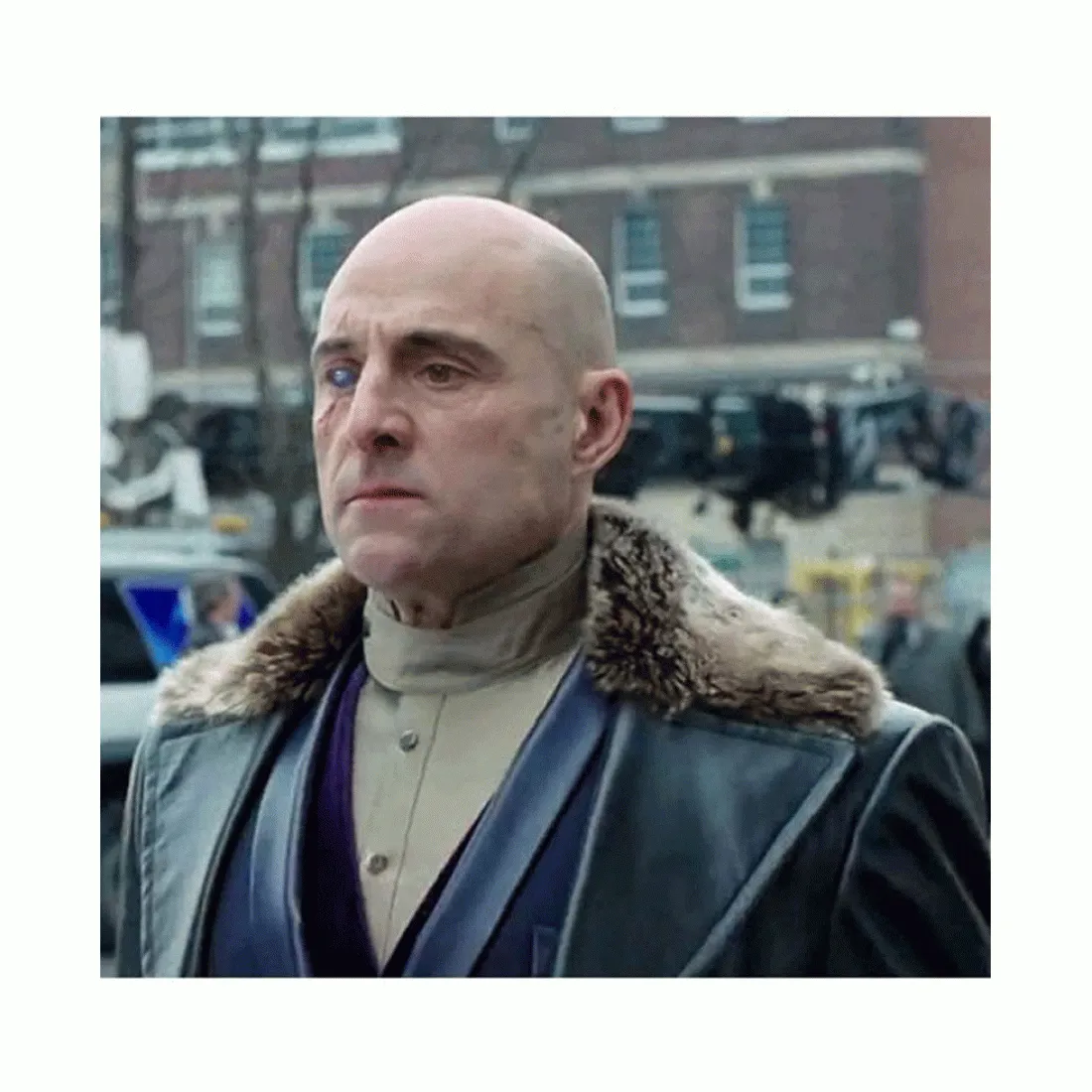 Dr Sivana Coat | Shazam Mark Strong Leather Coat