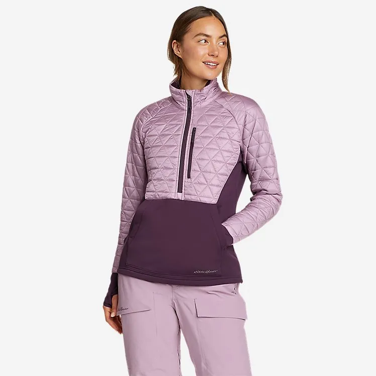 Eddie Bauer Women's Chair Six Hybrid 1/2-Zip - Dusty Iris