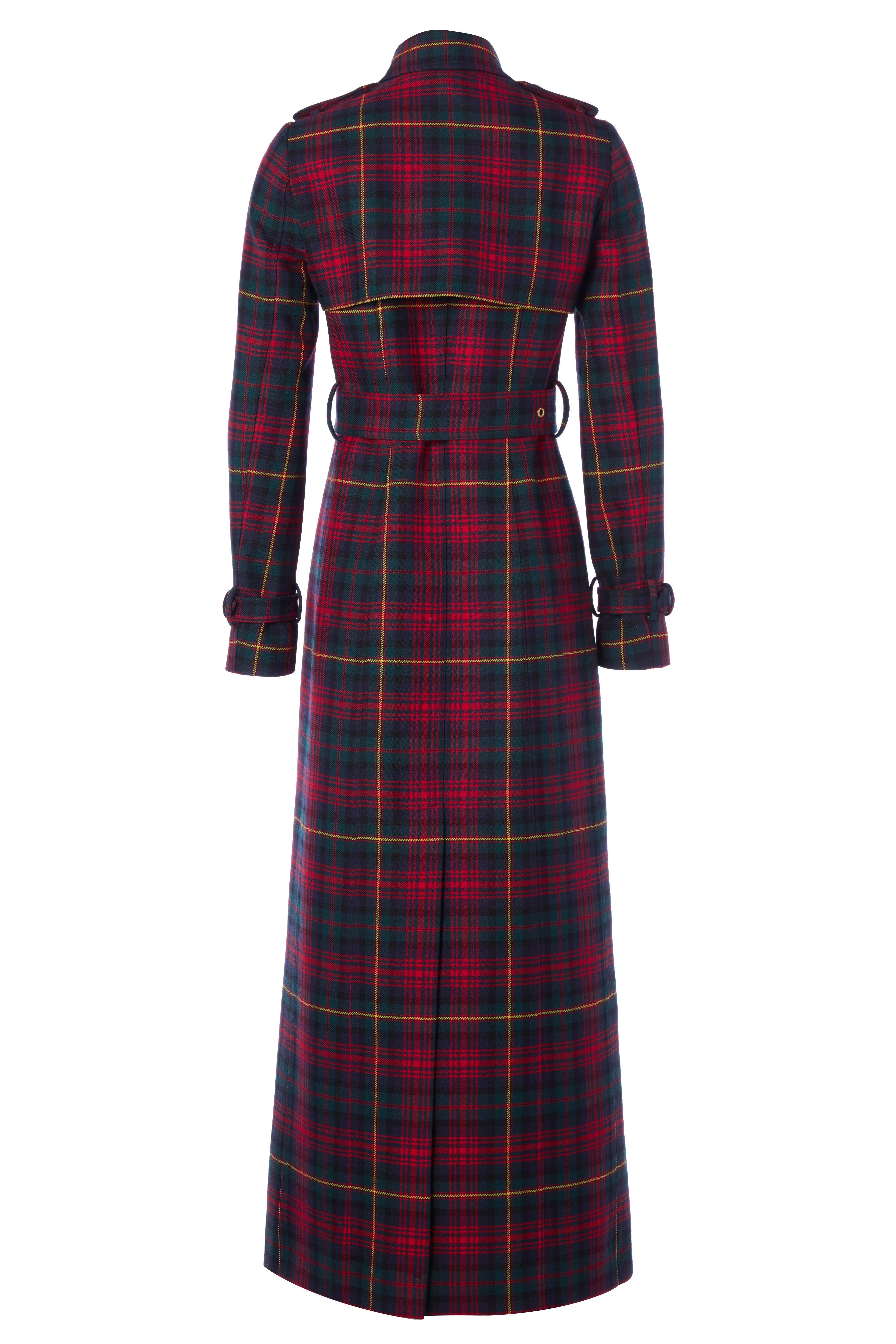 Full Length Marlborough Trench Coat (Logan Tartan)