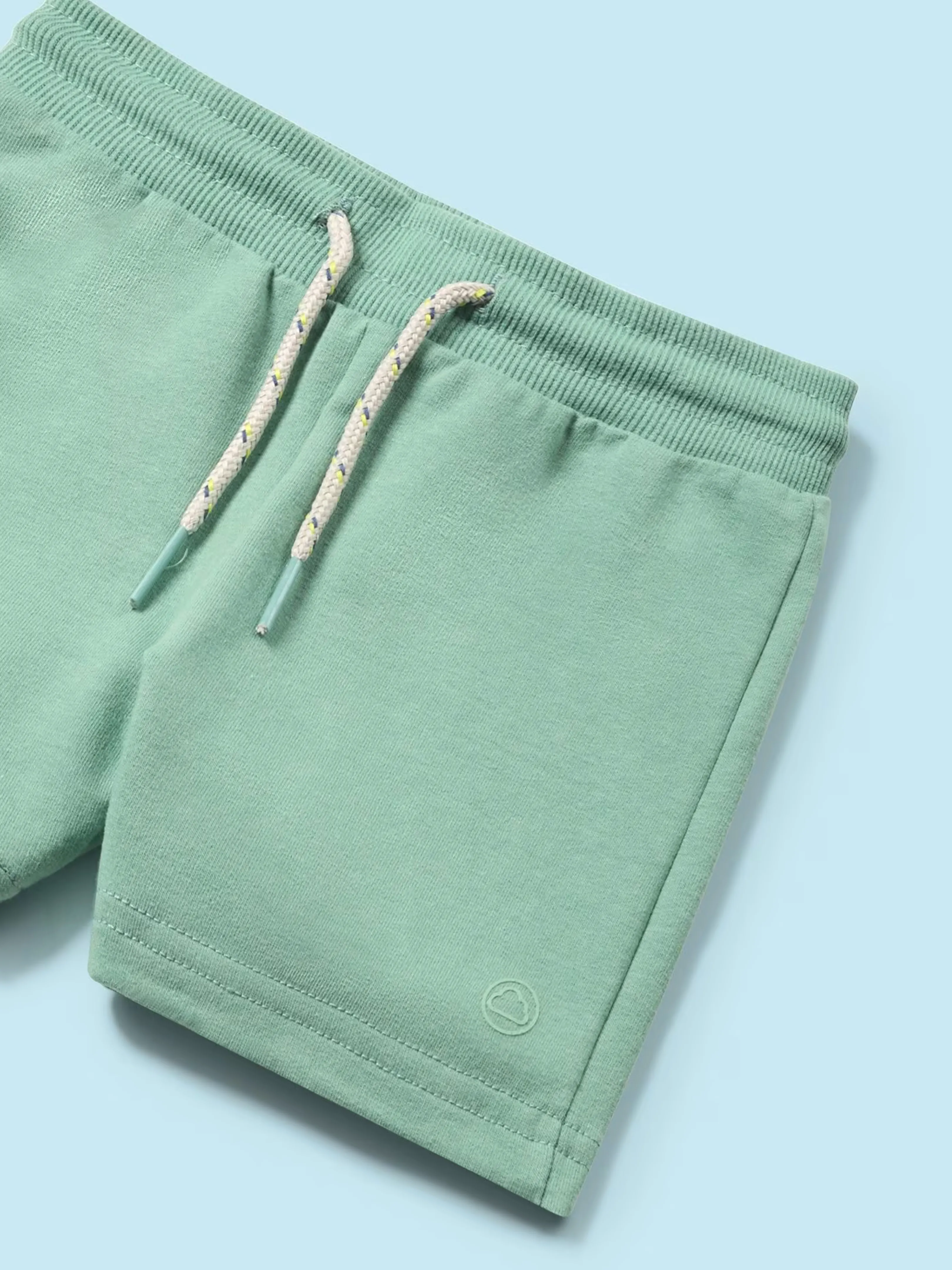 Green French Terry Shorts