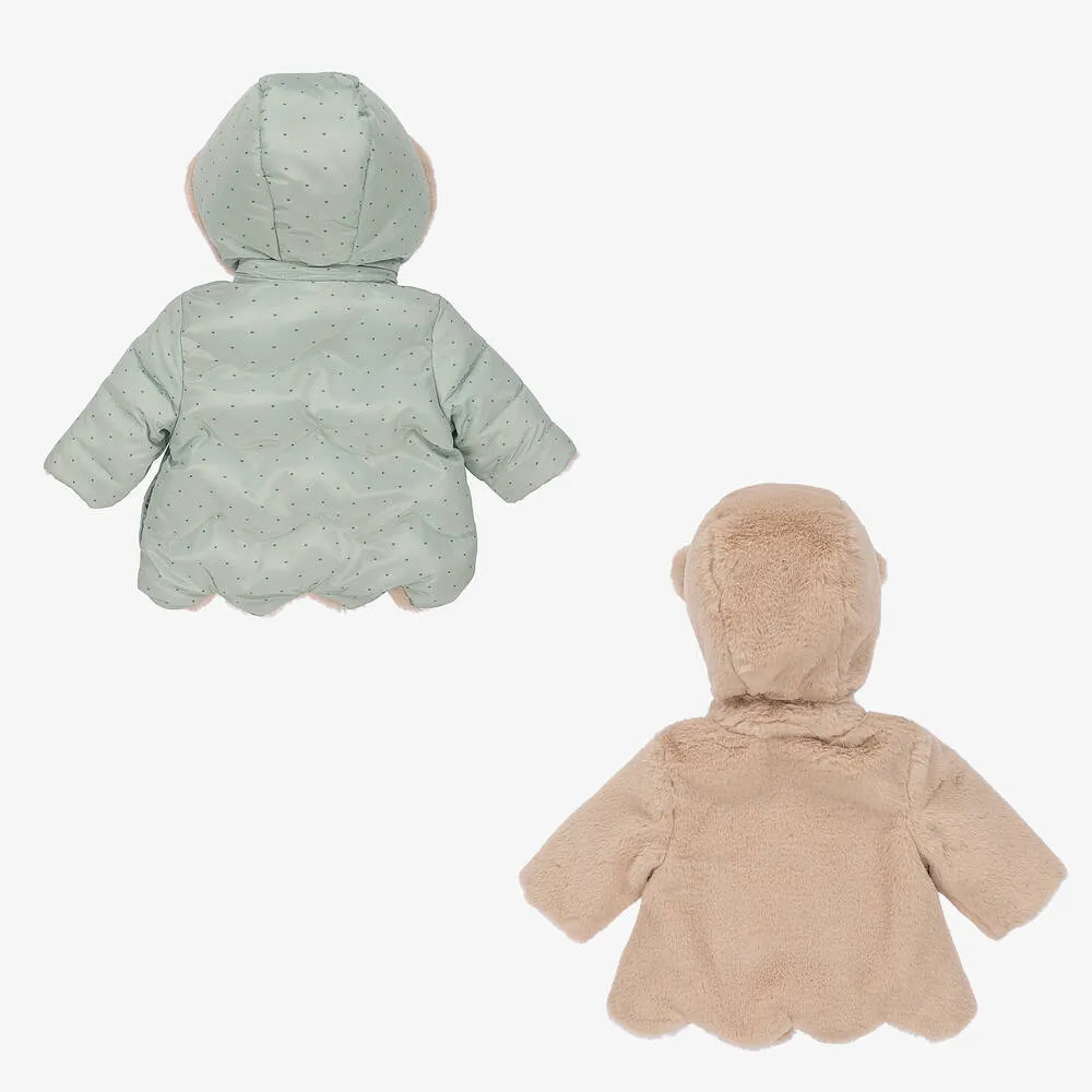 Green Reversible Baby Coat 