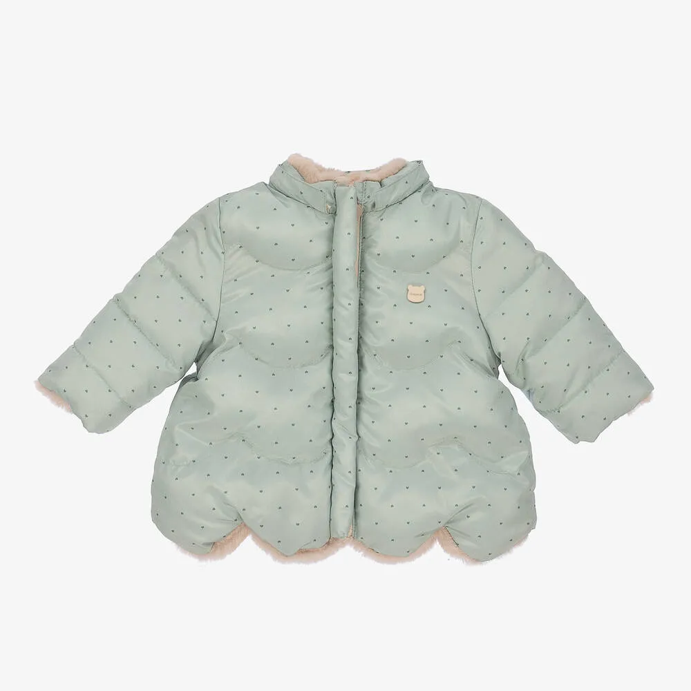 Green Reversible Baby Coat 