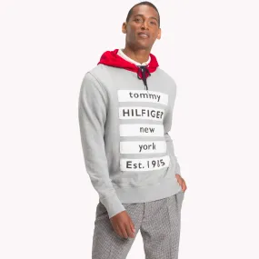 Grey Relaxed Fit Hoodie | Sweatshirts & Hoodies | Tommy Hilfiger