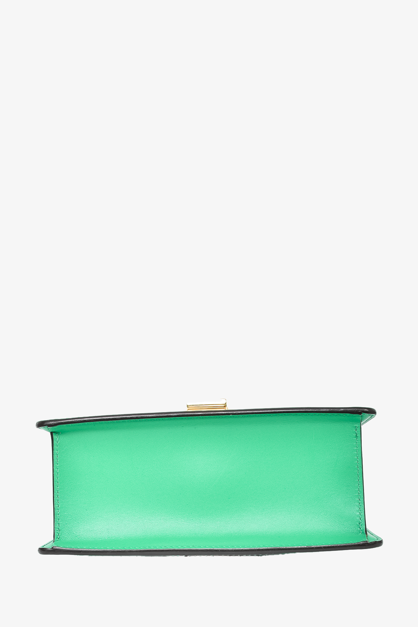 Gucci Green Leather Mini Sylvie Top Handle with Strap