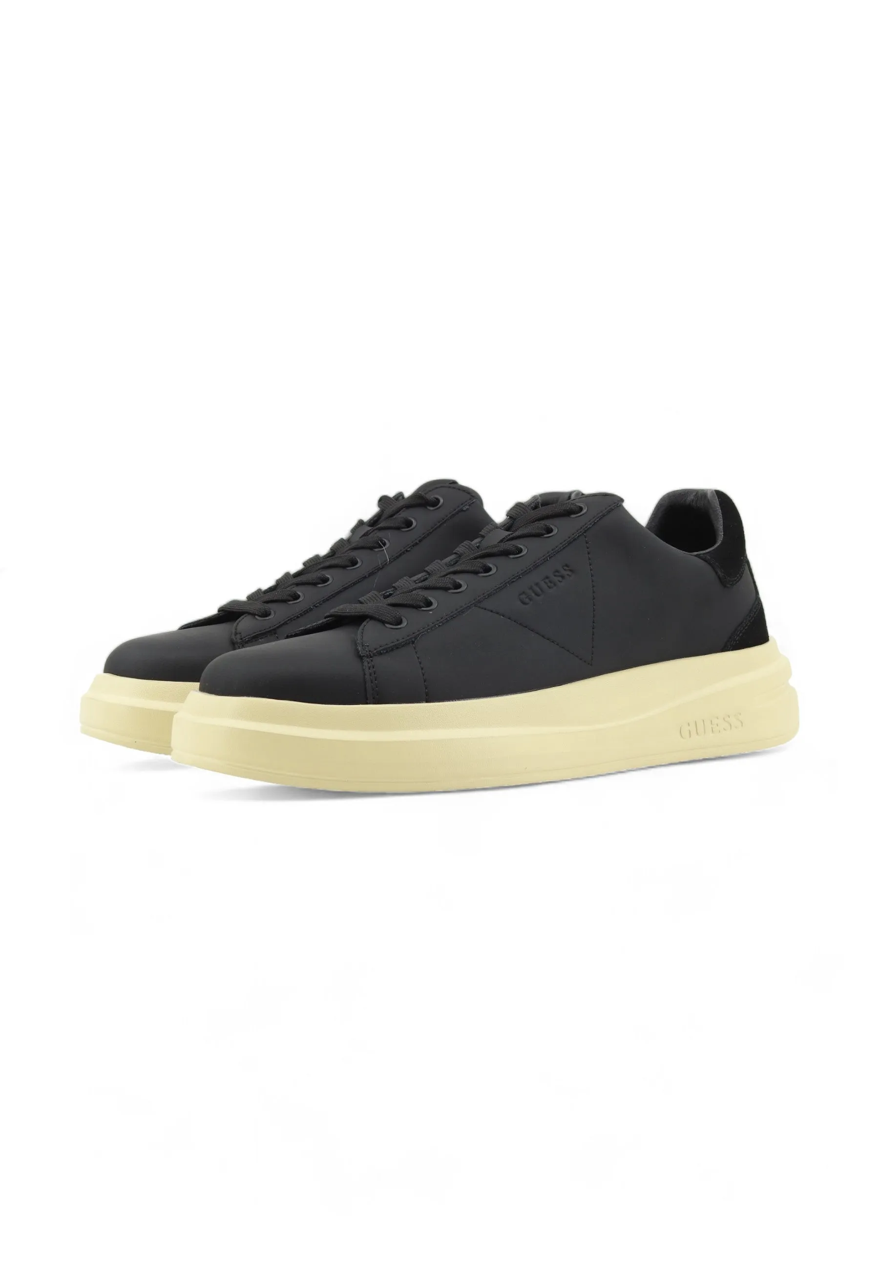 GUESS Retro Suede Sneaker Uomo Black FMTELBELE12