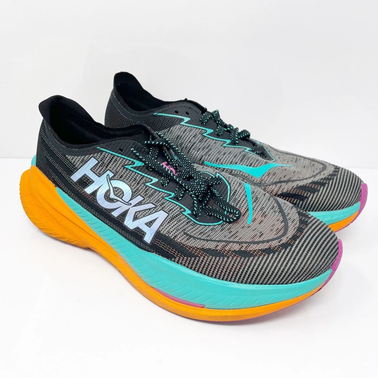 Hoka One One Mens Mach X 2 1155119 BCO Gray Running Shoes Sneakers Size 10 D