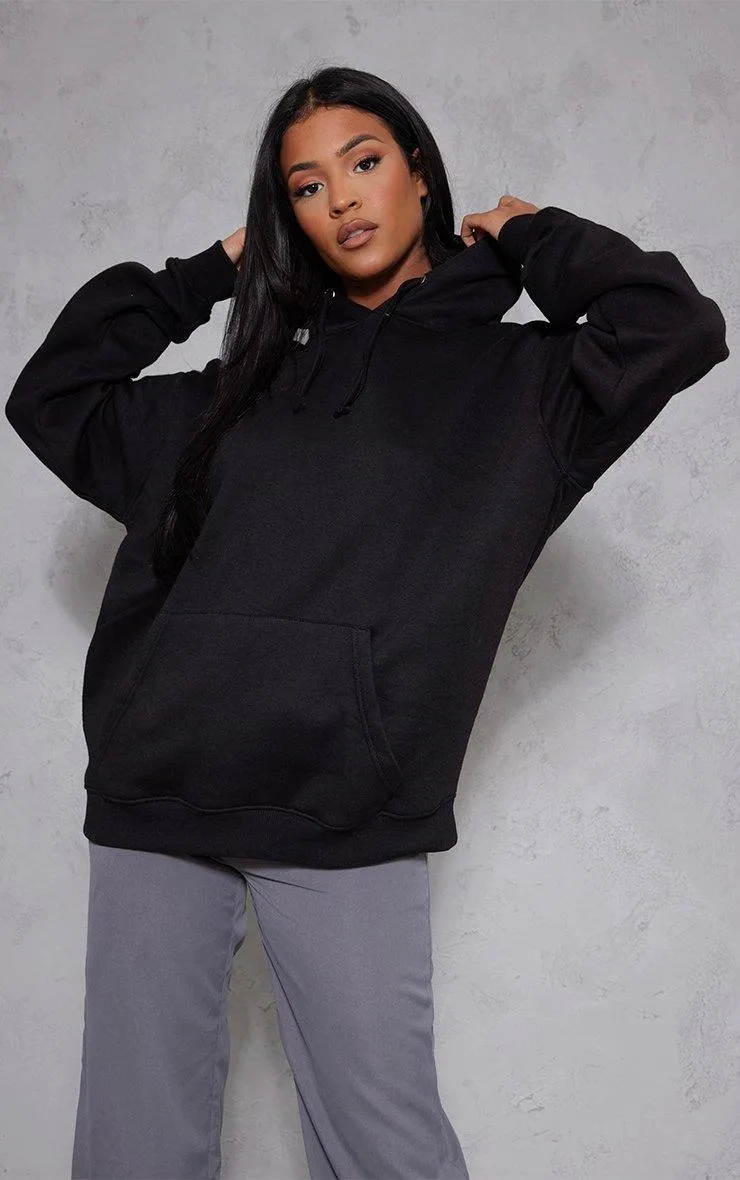 Hoodies & Sweatshirts | Tall Black Oversized Ultimate Hoodie | PrettyLittleThing