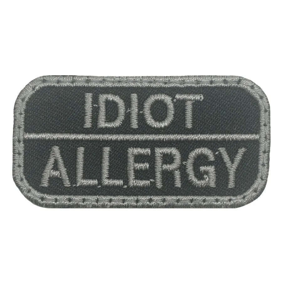 IDIOT ALLERGY PATCH - BLACK FOLIAGE