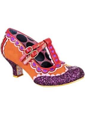 Irregular Choice Serendipity 40's Pumps Orange Purple