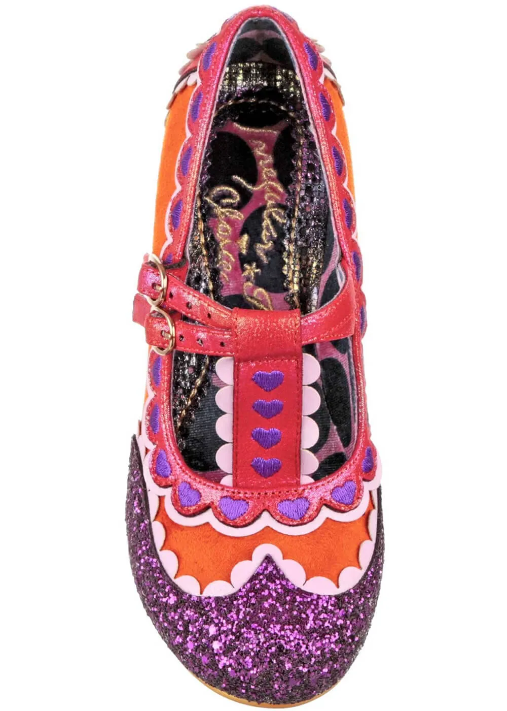 Irregular Choice Serendipity 40's Pumps Orange Purple