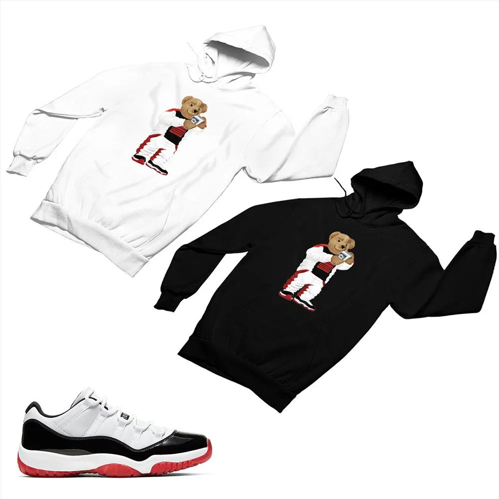 Jordan 11 White Bred Matching Custom Designed Hoodies JD 11-5-7-23