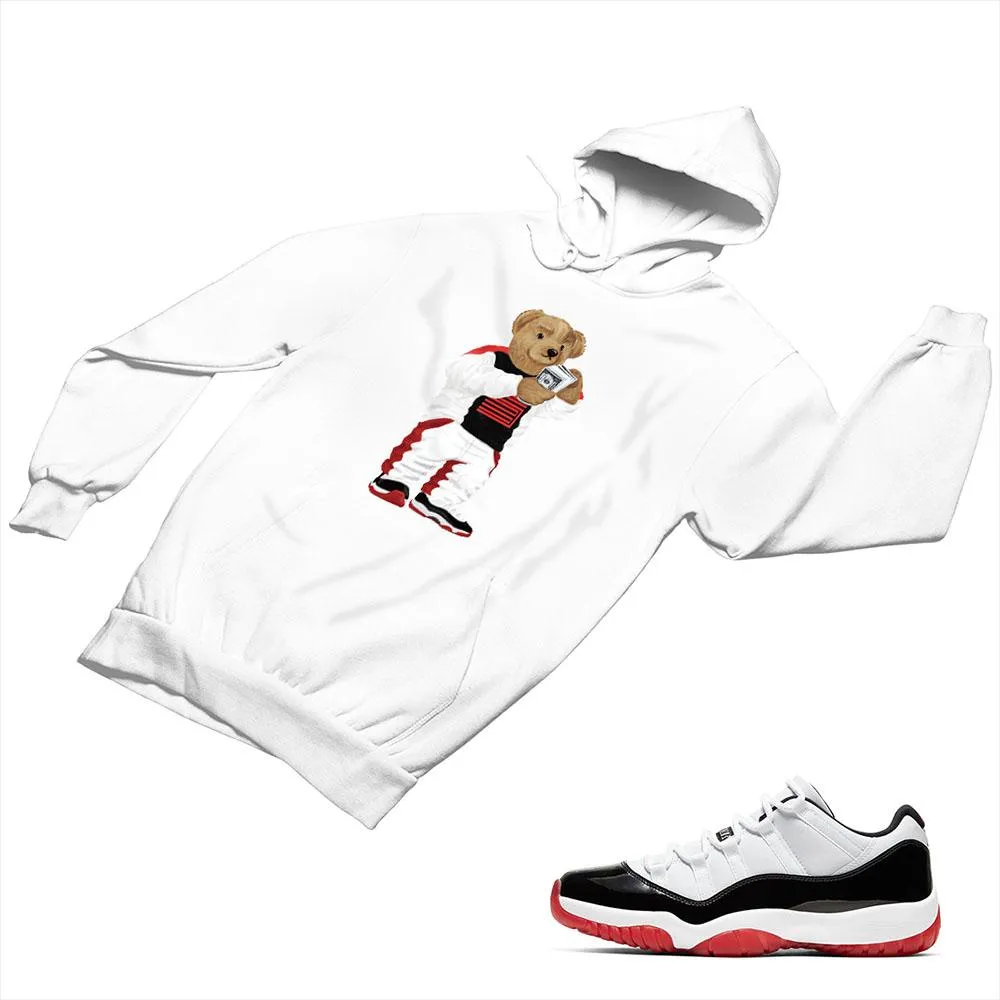 Jordan 11 White Bred Matching Custom Designed Hoodies JD 11-5-7-23