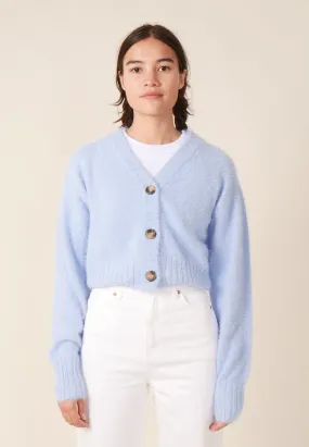 Kate Knit Cardigan - powder blue