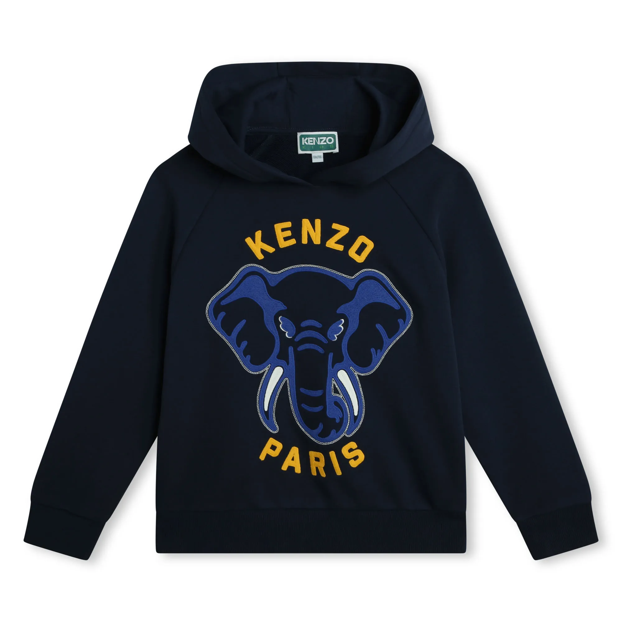 Kenzo Kids Sweater Met Kap Marine K60332_84A