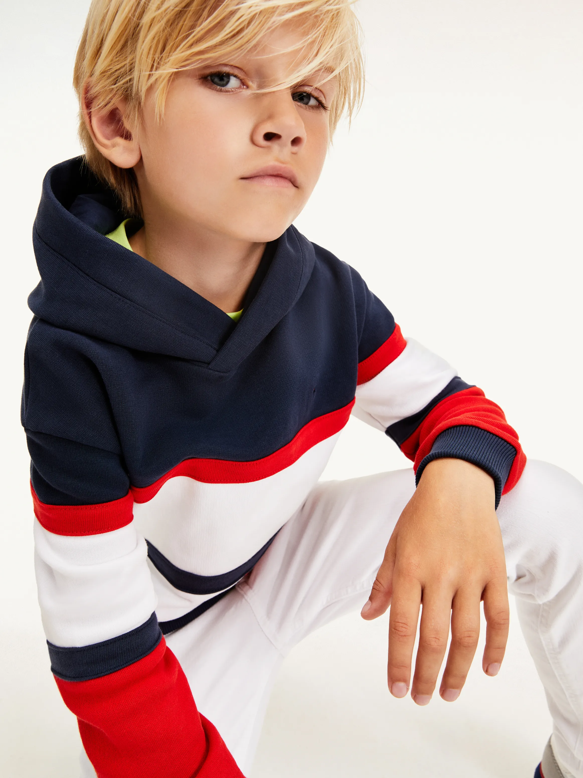 Kids 3-7 Colour-Block Hoodie | Hoodies | Tommy Hilfiger