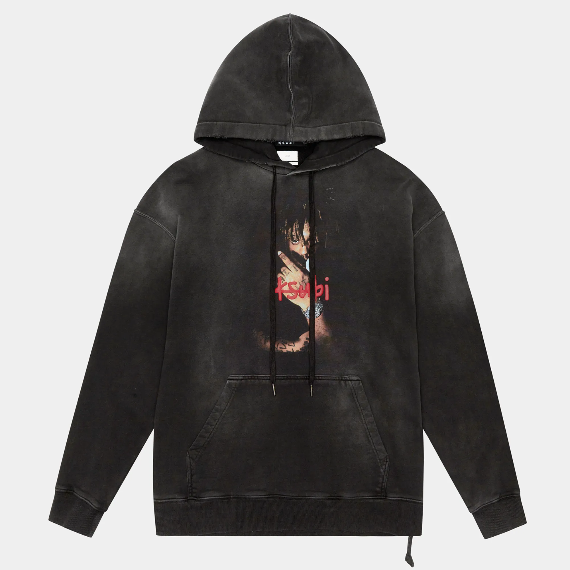 Ksubi x Juice WRLD 999 Biggie Hoodie Jet Black Fade