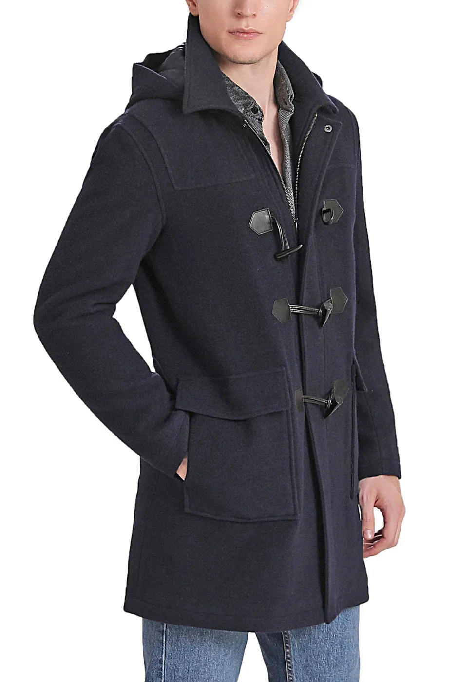 Landing Leathers Men Mason Wool Blend Duffle Toggle Coat