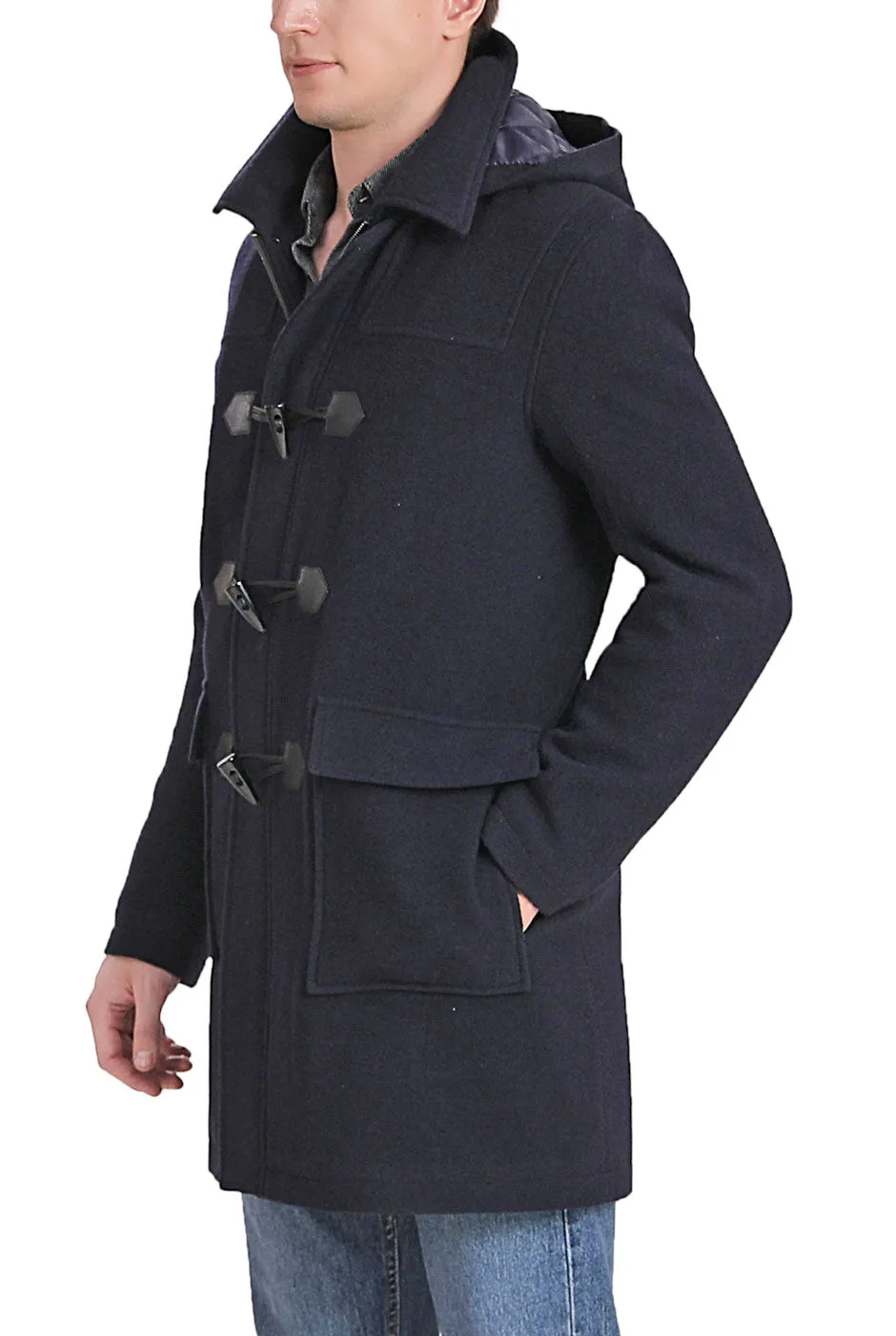 Landing Leathers Men Mason Wool Blend Duffle Toggle Coat