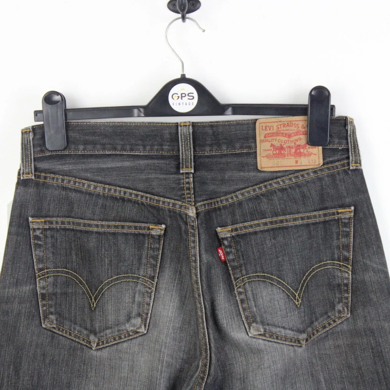 LEVIS 501 Jeans Black Charcoal | W32 L32